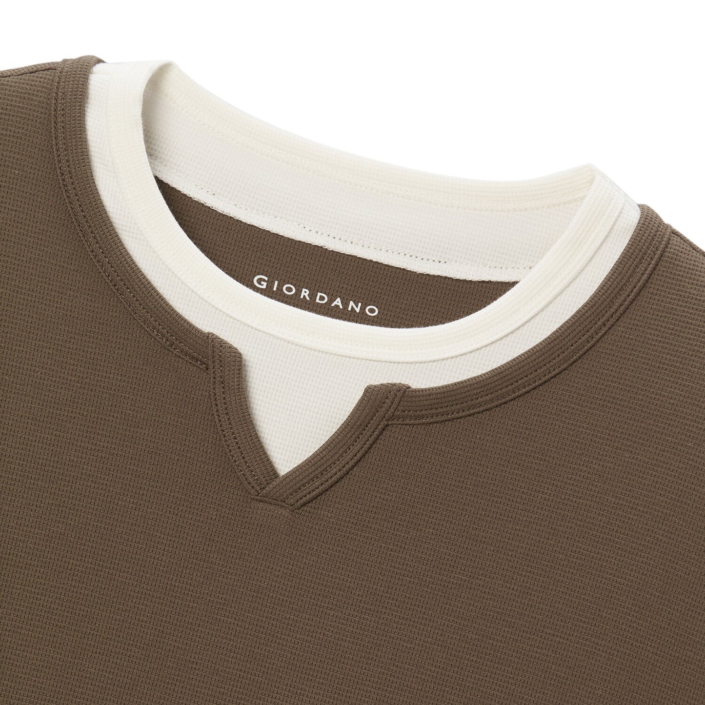 Men's Waffle Knit Crewneck Tee
