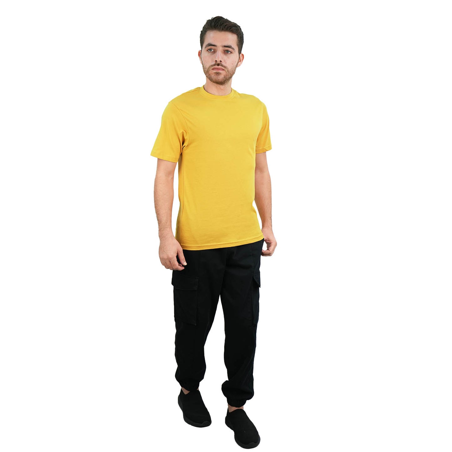 Men's Giordano Cotton Crewneck Slim Fit Tee - Short Sleeve