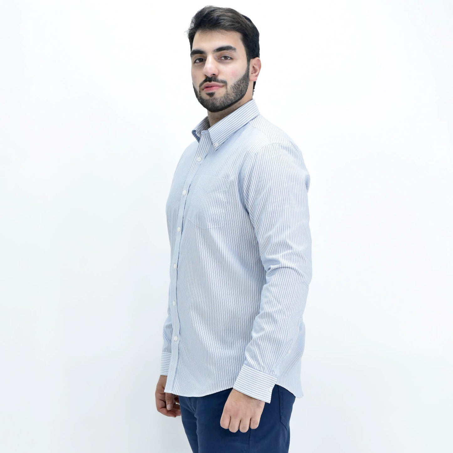 Men's Wrinkle Free Cotton Shirt: Comfort & Style