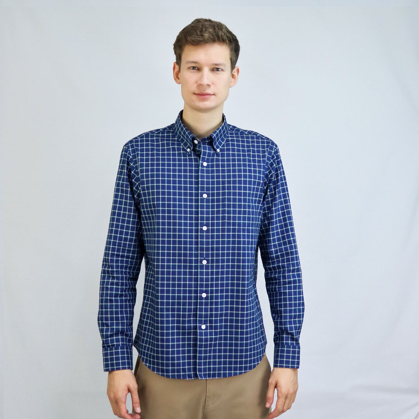Men's Wrinkle Free Cotton Shirt: Comfort & Style