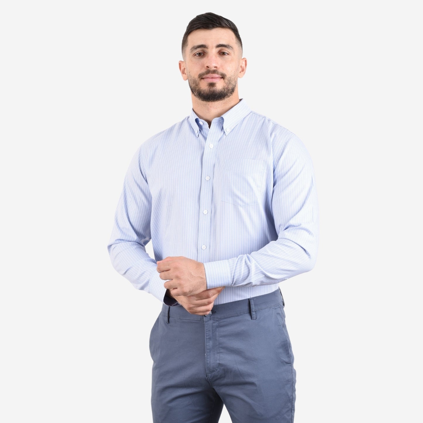 Men's Wrinkle Free Cotton Shirt: Comfort & Style