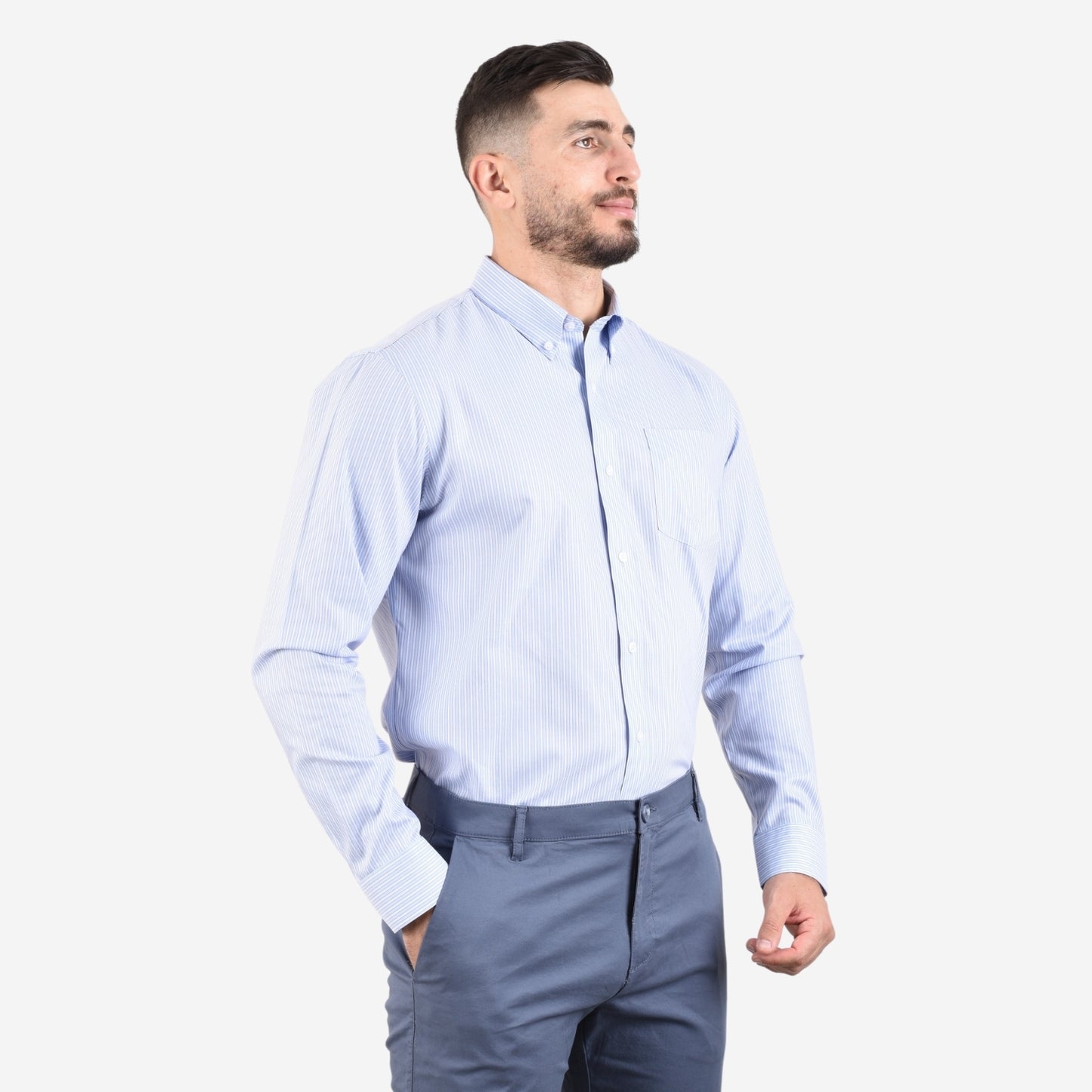 Men's Wrinkle Free Cotton Shirt: Comfort & Style