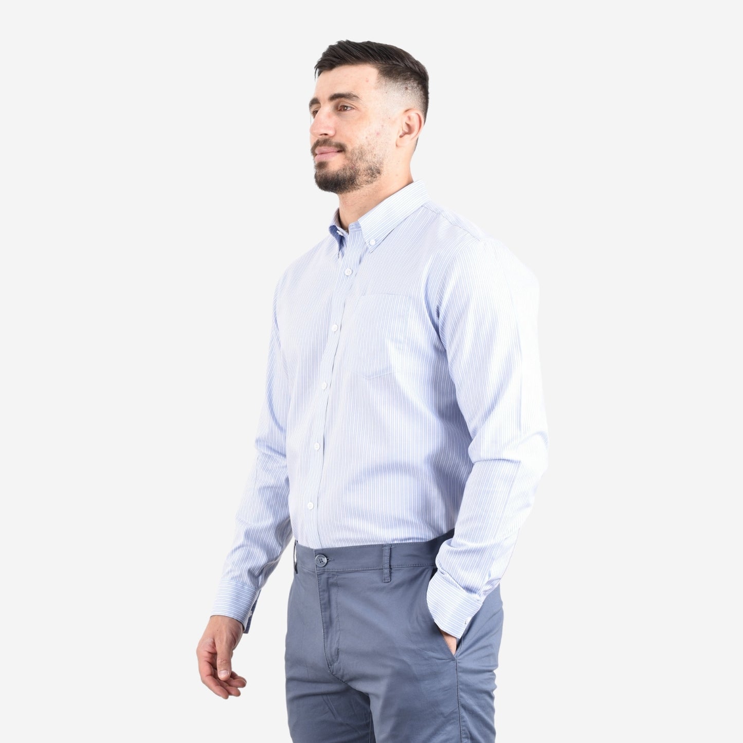 Men's Wrinkle Free Cotton Shirt: Comfort & Style