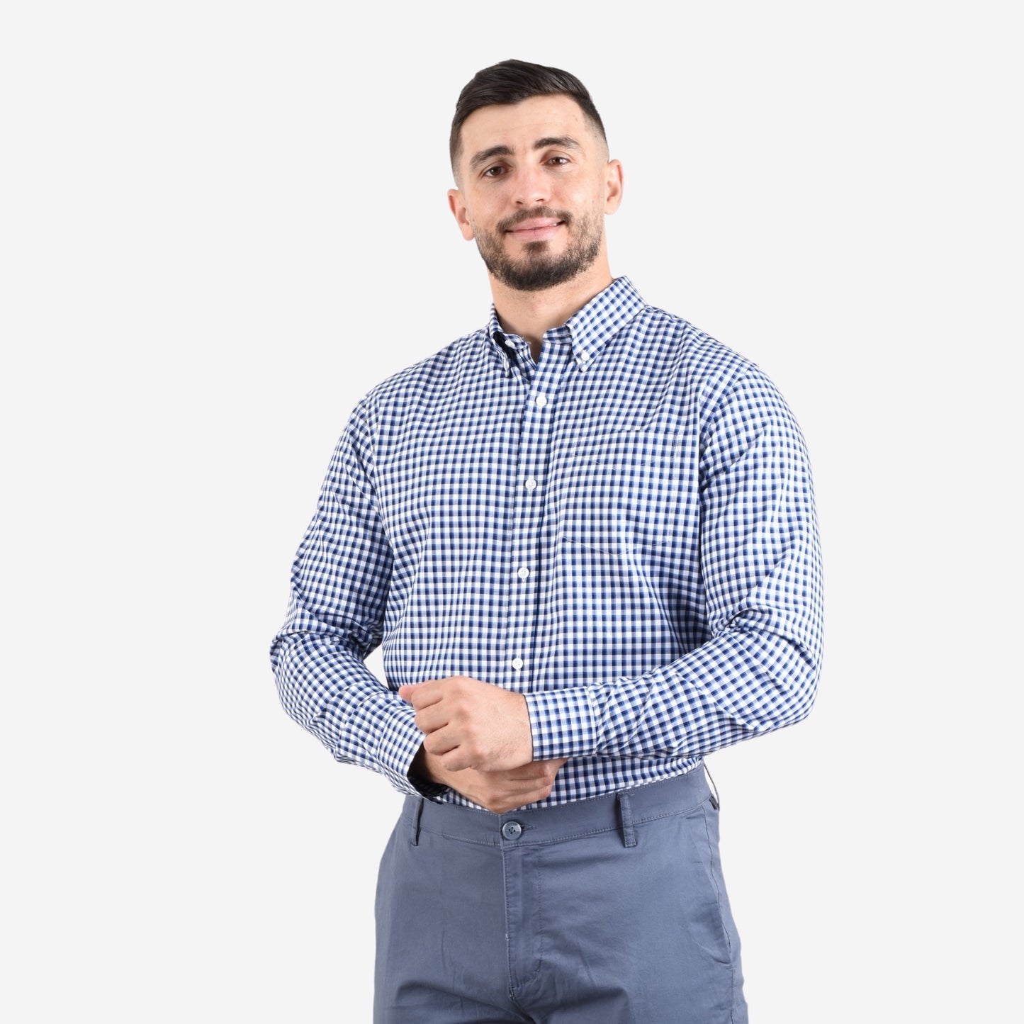 Men's Wrinkle Free Cotton Shirt: Comfort & Style