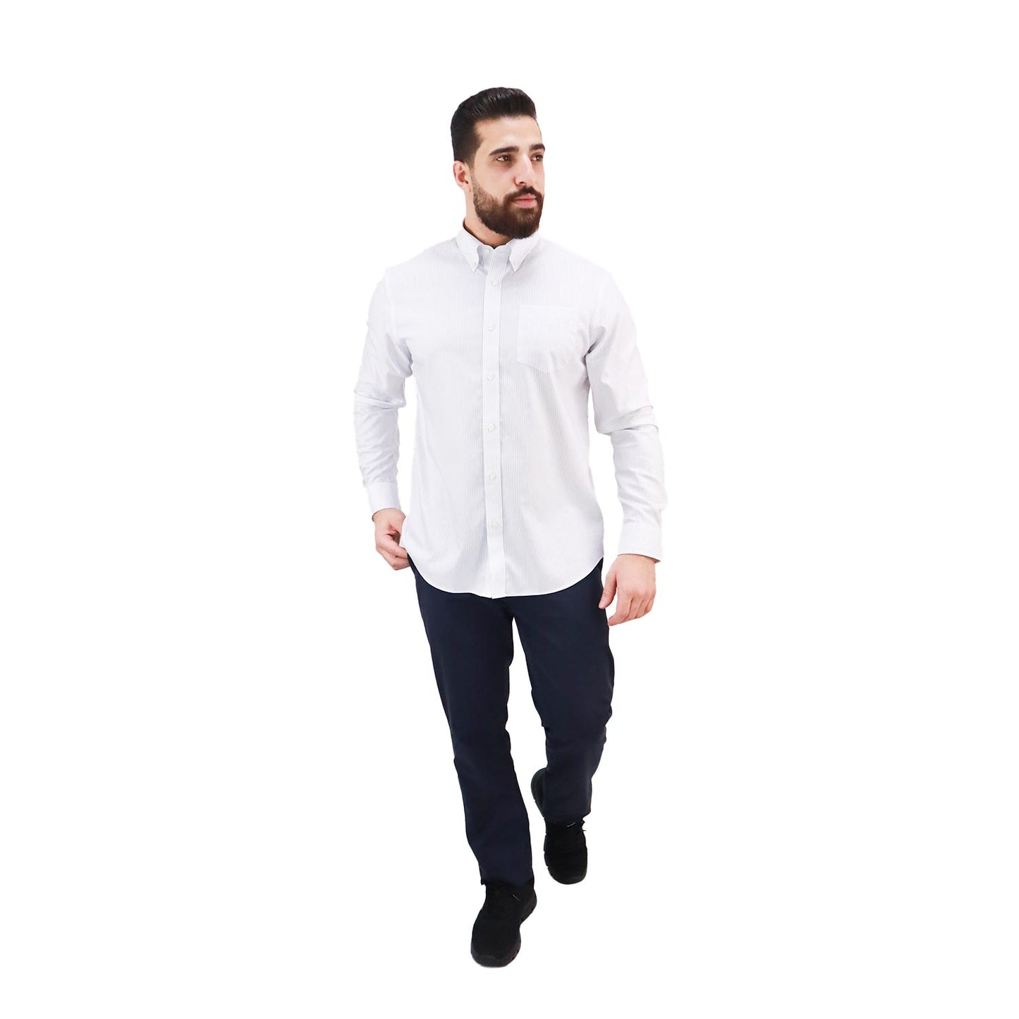 Men's Wrinkle Free Cotton Shirt: Comfort & Style
