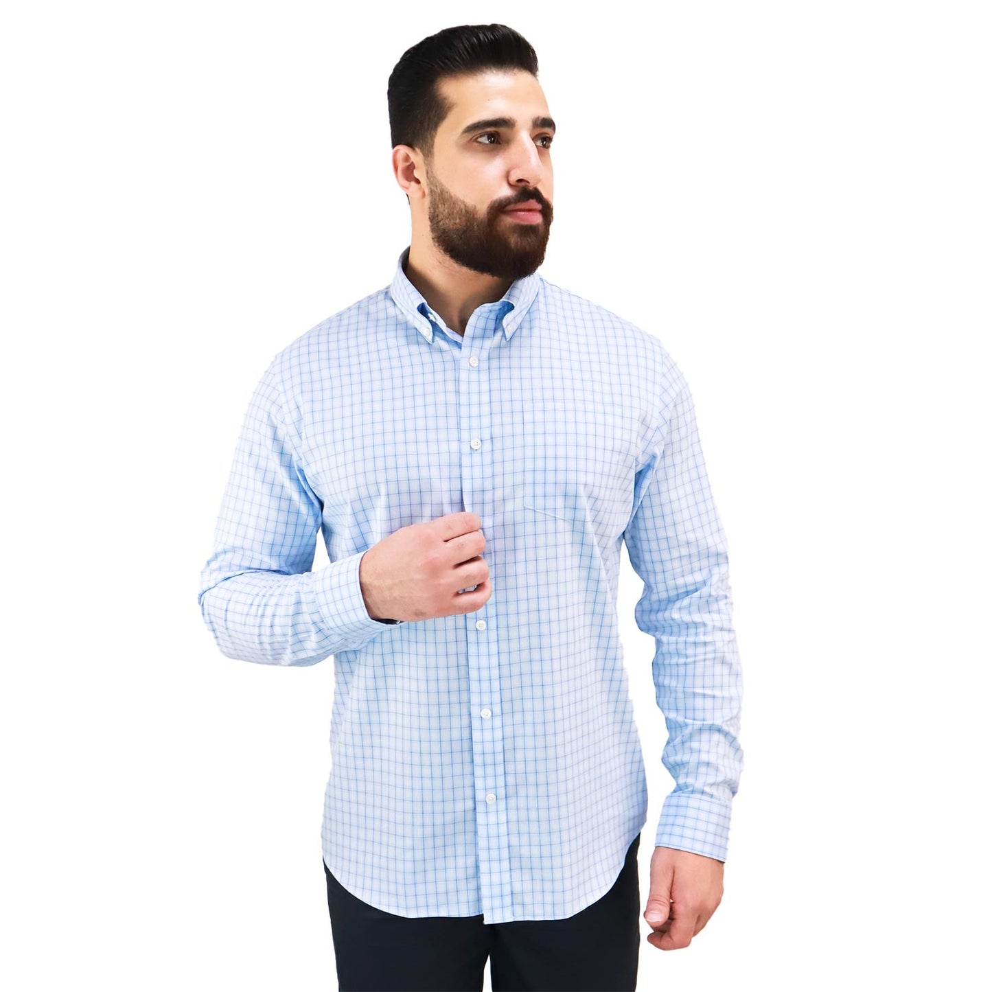 Men's Wrinkle Free Cotton Shirt: Comfort & Style