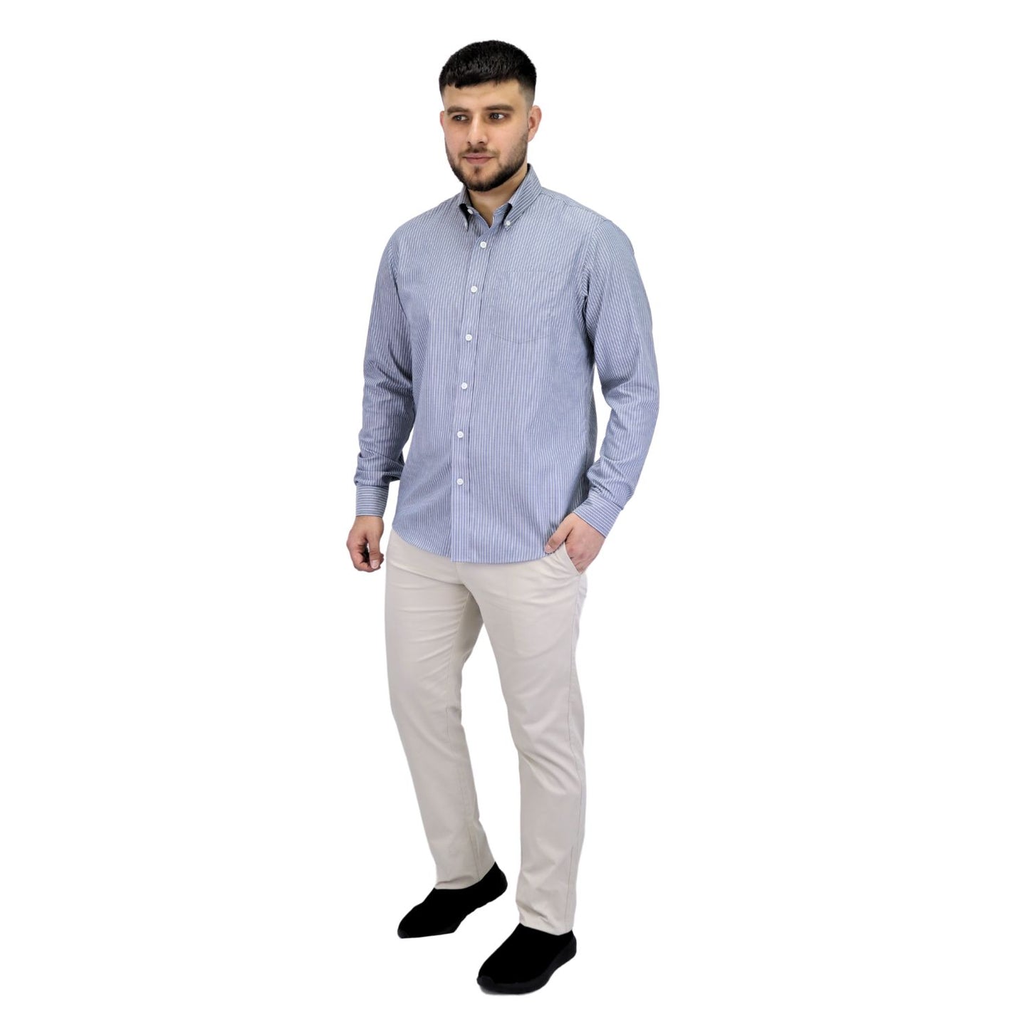 Men's Wrinkle Free Cotton Shirt: Comfort & Style