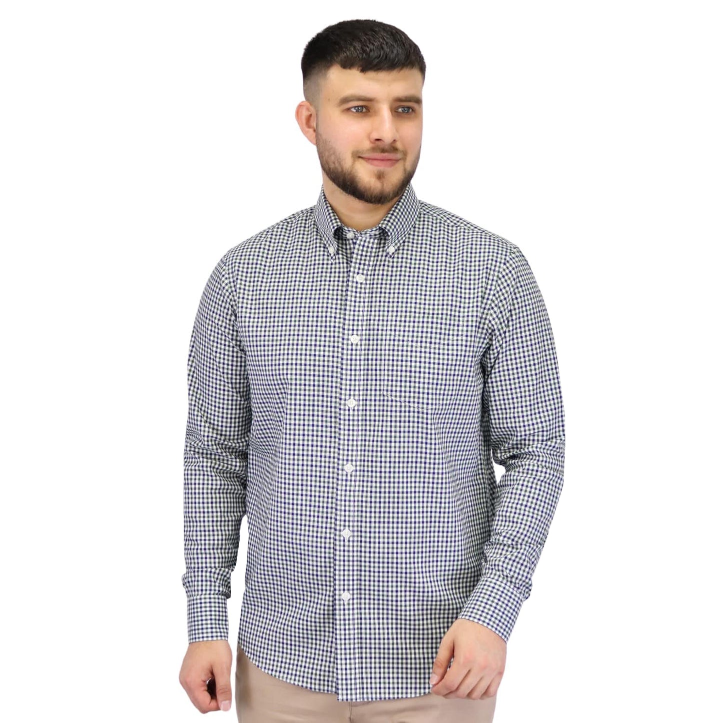 Men's Wrinkle Free Cotton Shirt: Comfort & Style