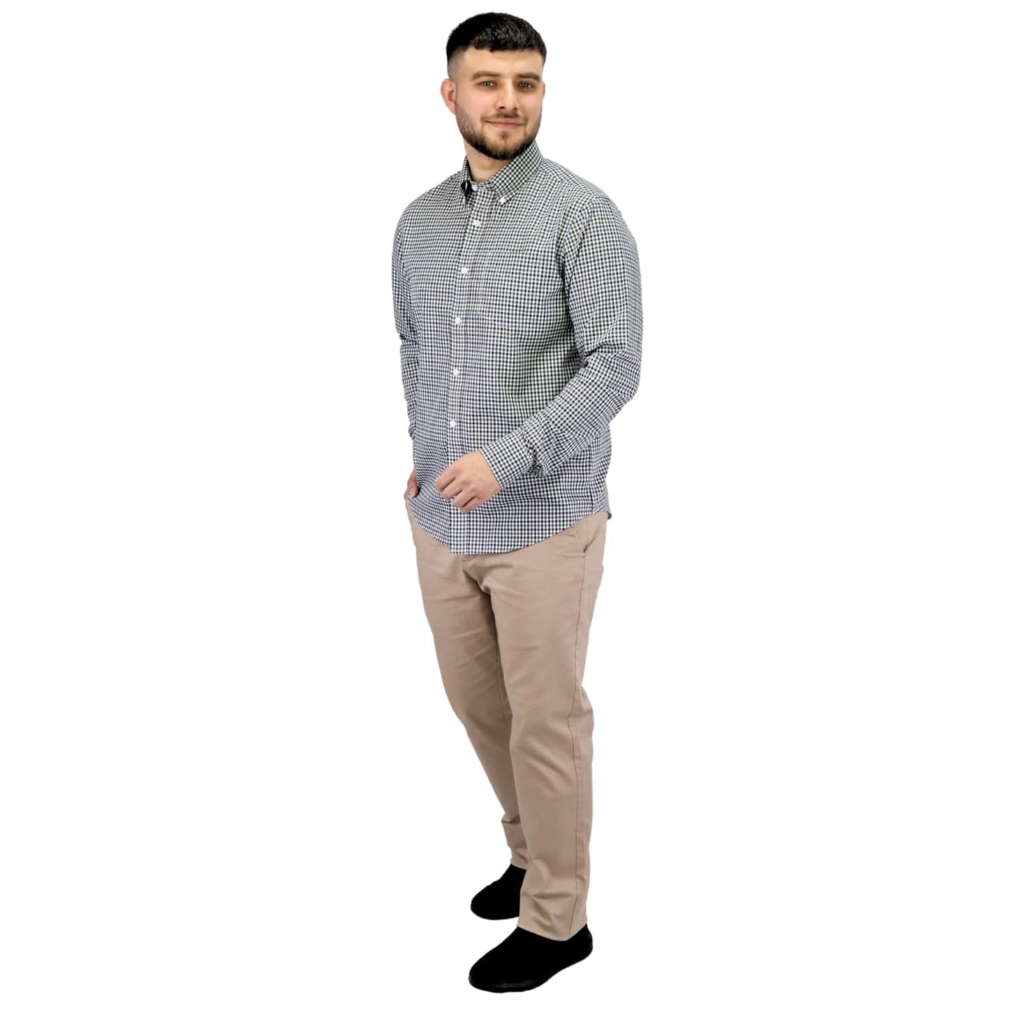 Men's Wrinkle Free Cotton Shirt: Comfort & Style