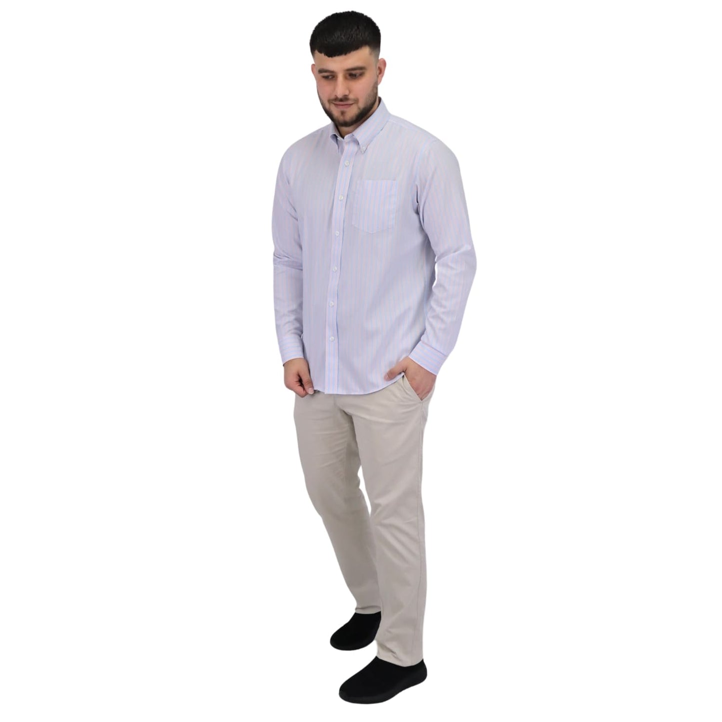 Men's Wrinkle Free Cotton Shirt: Comfort & Style