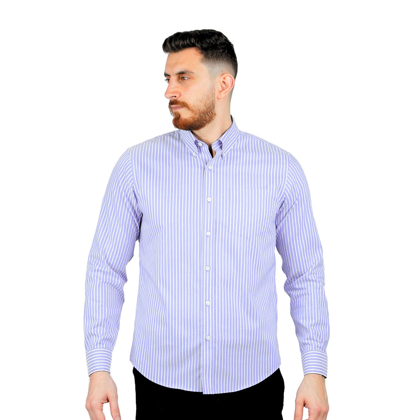 Giordano Men's Wrinkle Free Cotton Shirt: Comfort & Style-Multicolor