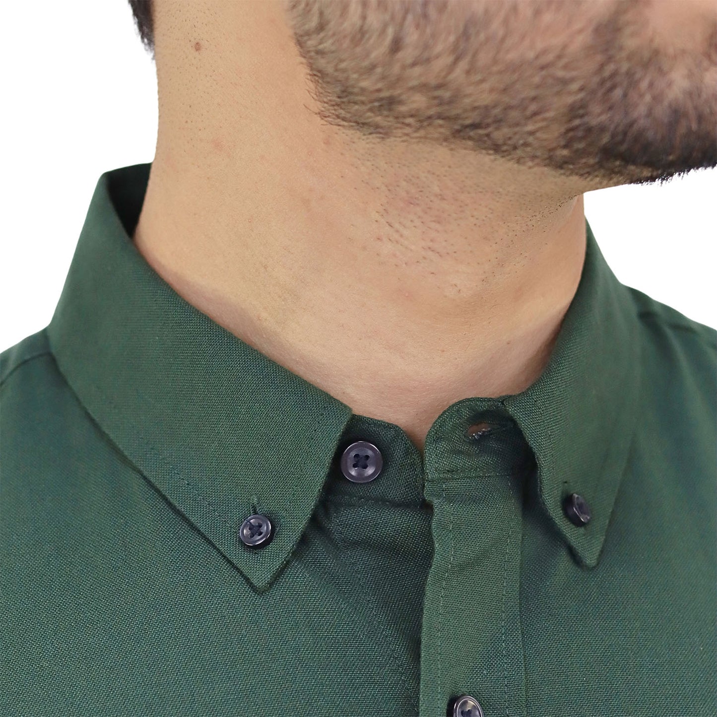 Men's Cotton Oxford Full Opening Long Sleeve Slim Fit Shirt