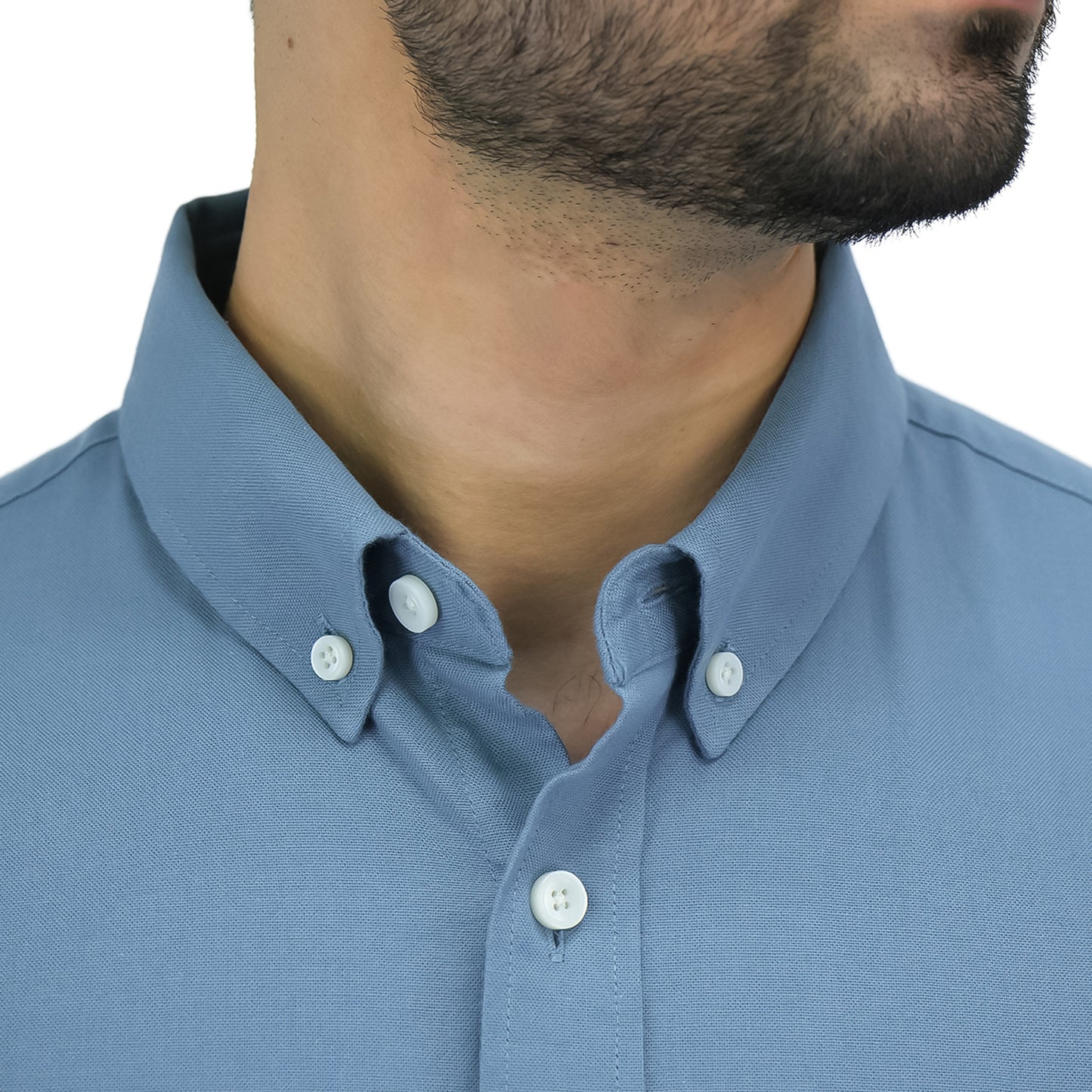 Men's Cotton Oxford Full Opening Long Sleeve Slim Fit Shirt