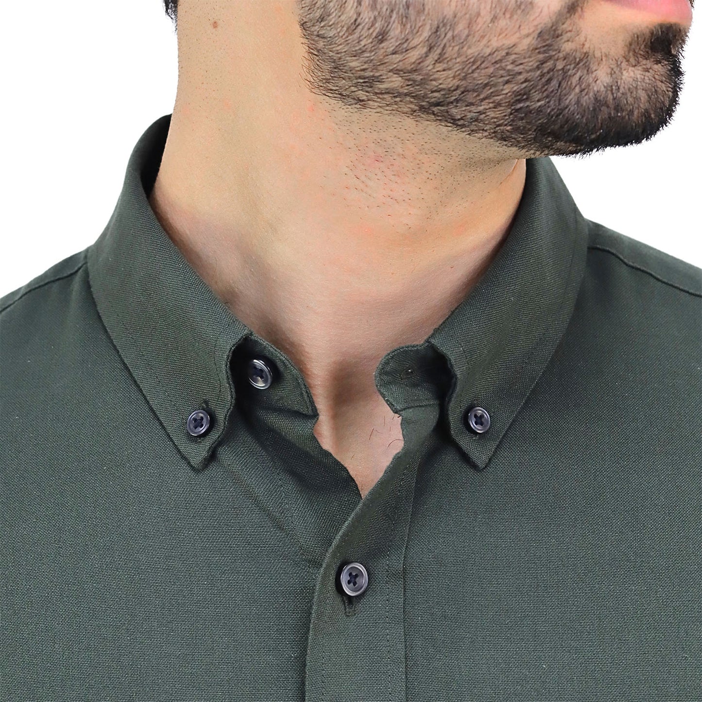 Men's Cotton Oxford Full Opening Long Sleeve Slim Fit Shirt