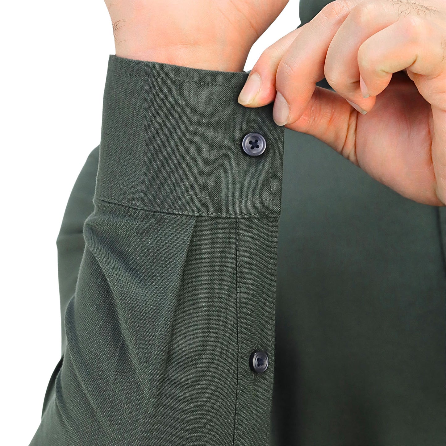 Men's Cotton Oxford Full Opening Long Sleeve Slim Fit Shirt