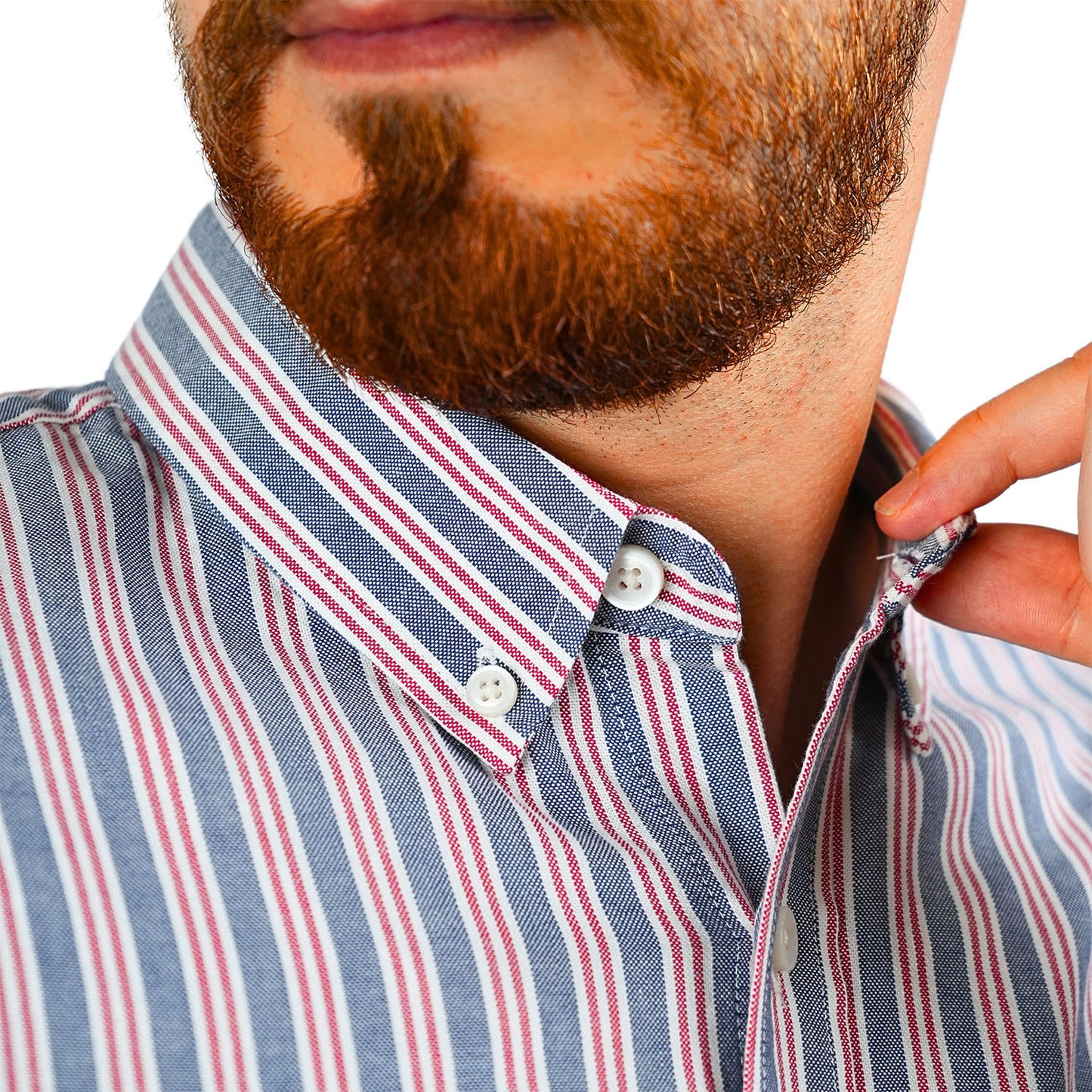 Men's Cotton Oxford Full Opening Long Sleeve Slim Fit Shirt