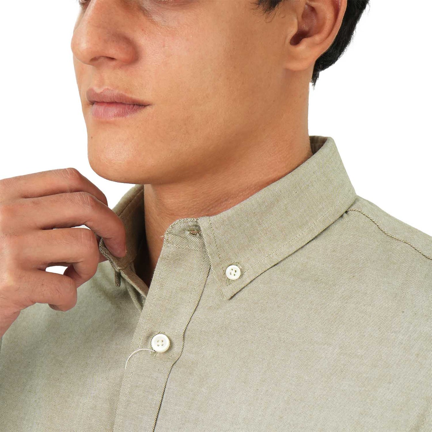 Men's Cotton Oxford Full Opening Long Sleeve Slim Fit Shirt
