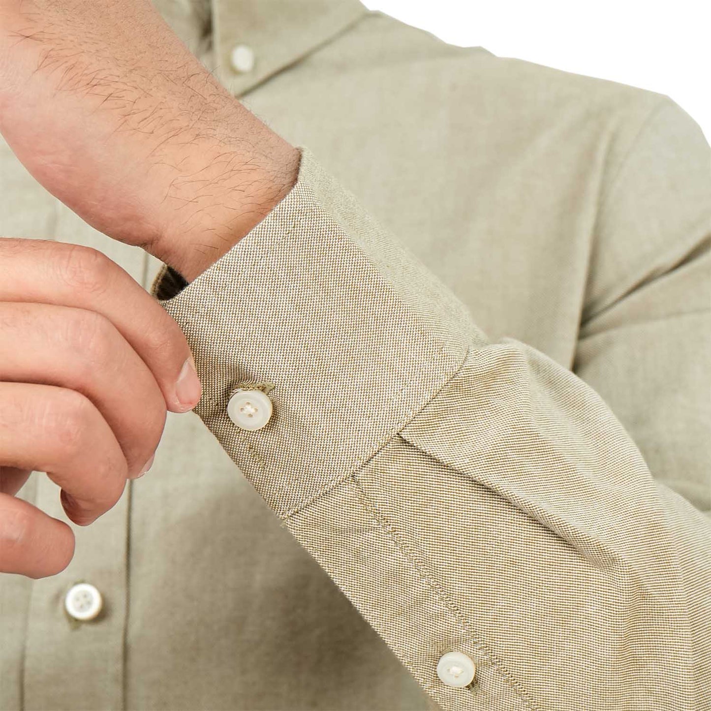 Men's Cotton Oxford Full Opening Long Sleeve Slim Fit Shirt
