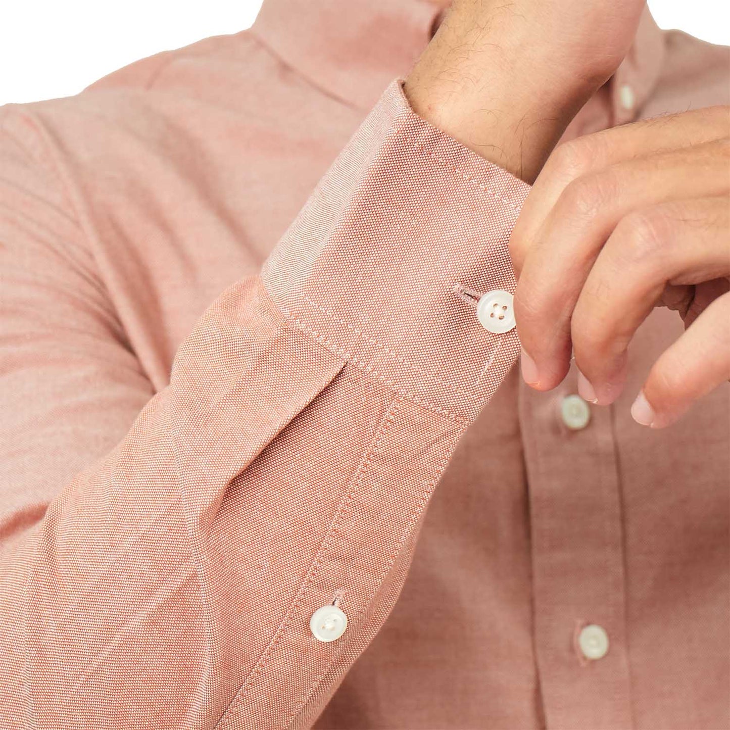 Men's Cotton Oxford Full Opening Long Sleeve Slim Fit Shirt
