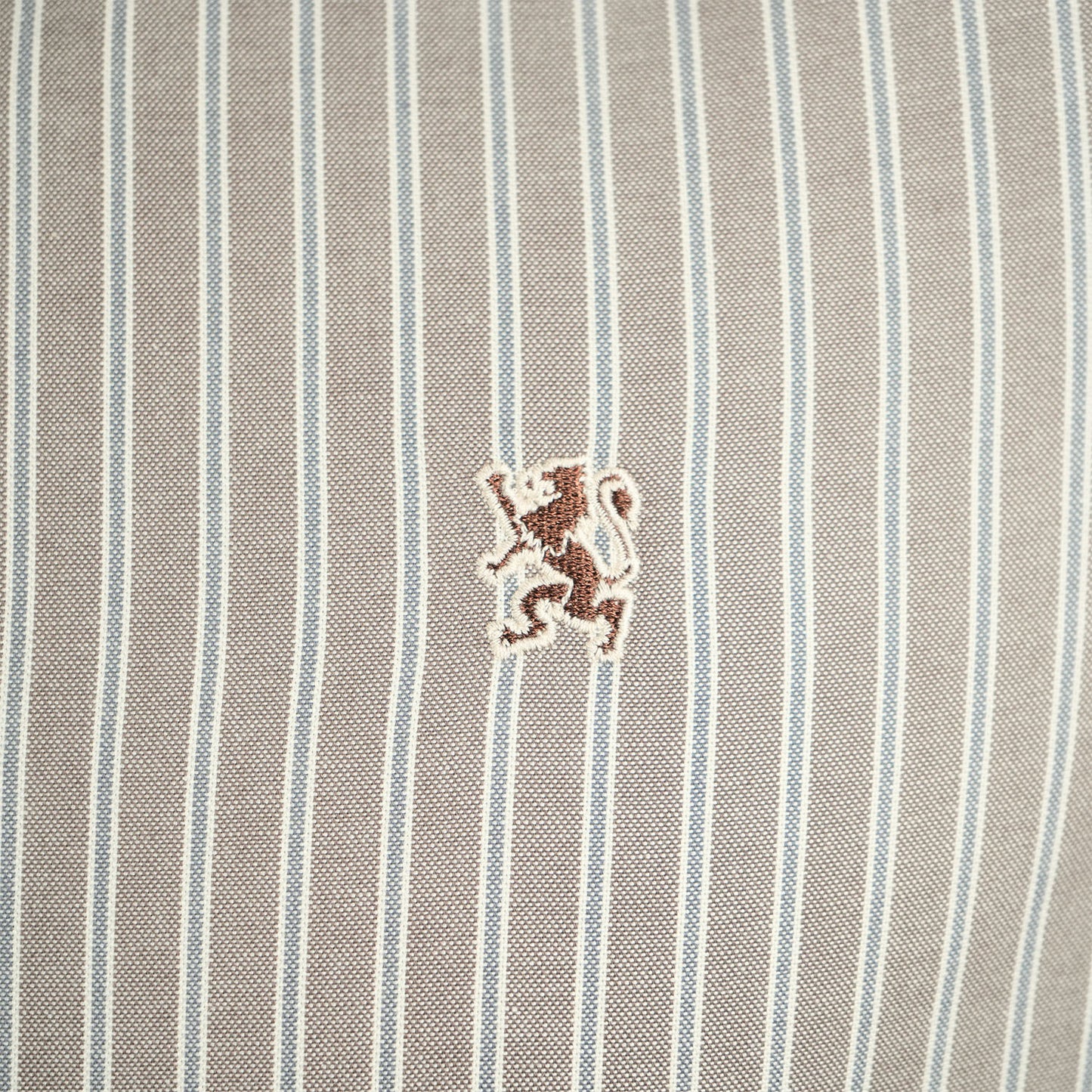 Men's Shirt With Small Lion Embroidery