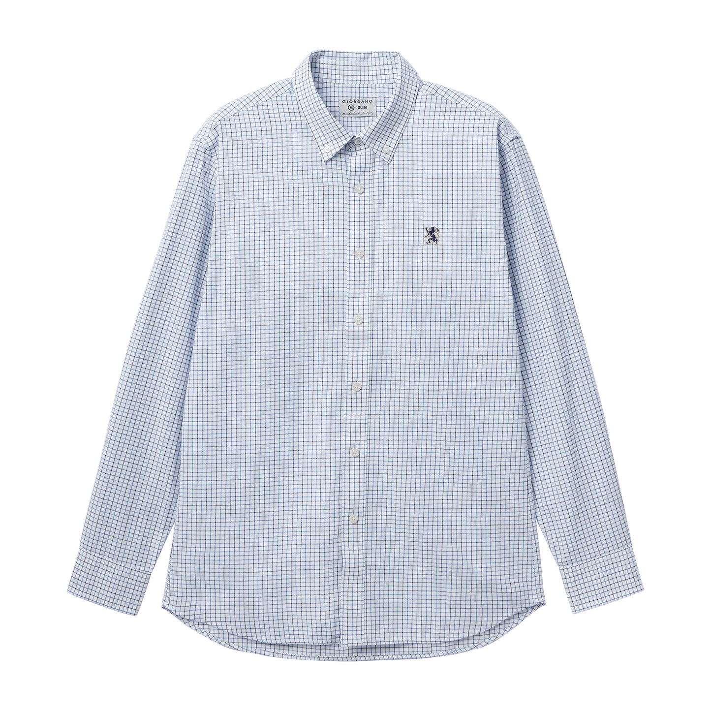 Men's Shirt With Small Lion Embroidery