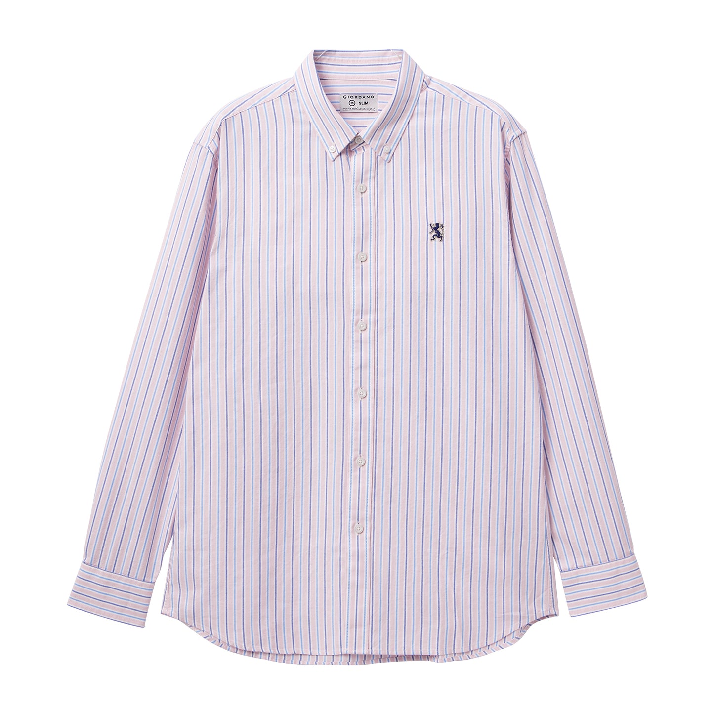 Men's Shirt With Small Lion Embroidery