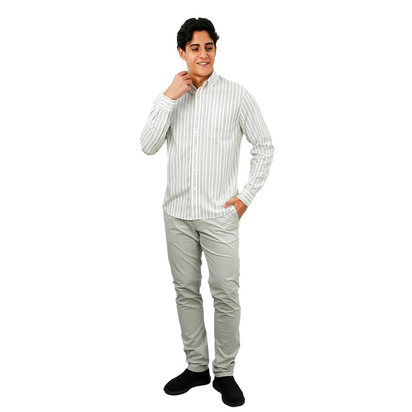 Men's Bamboo Blend Twill Shirt | Slim Fit, Cool Comfort