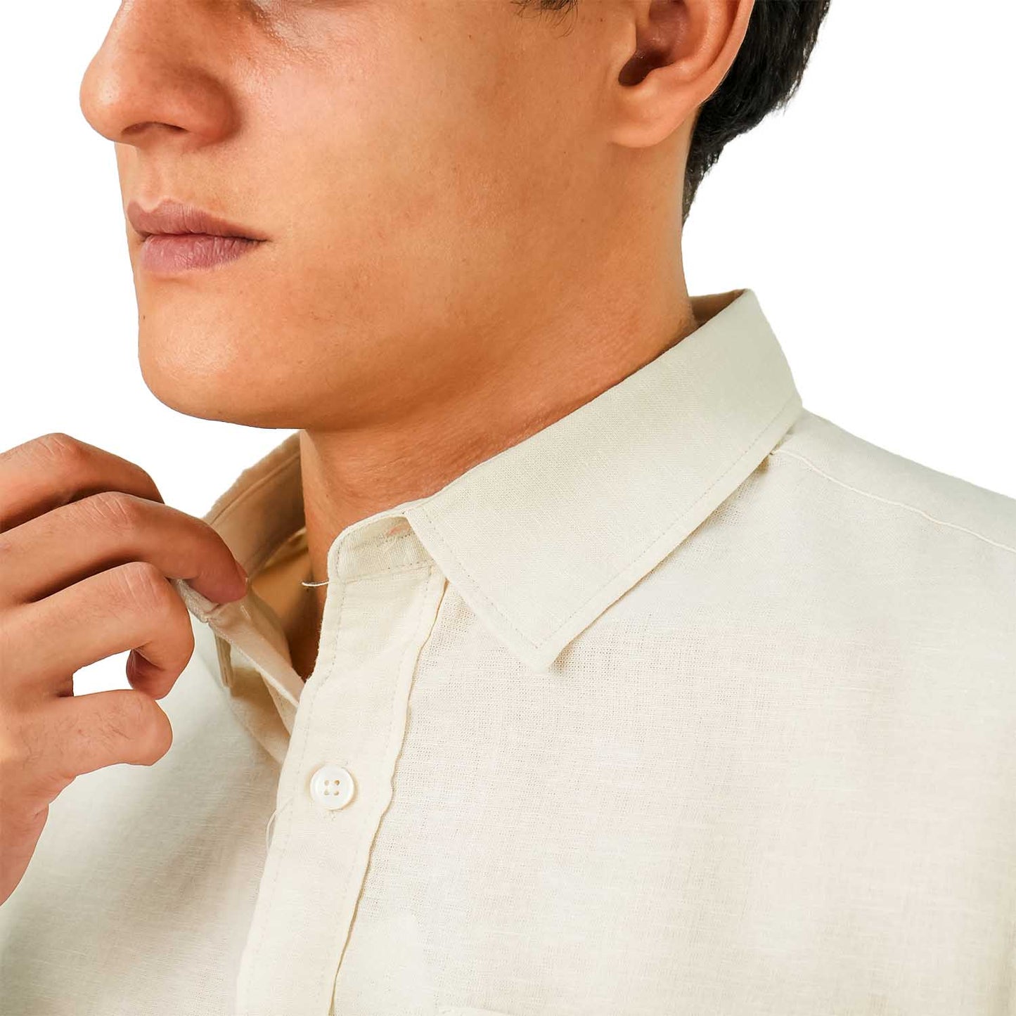 Men's Linen Cotton Poplin Shirt
