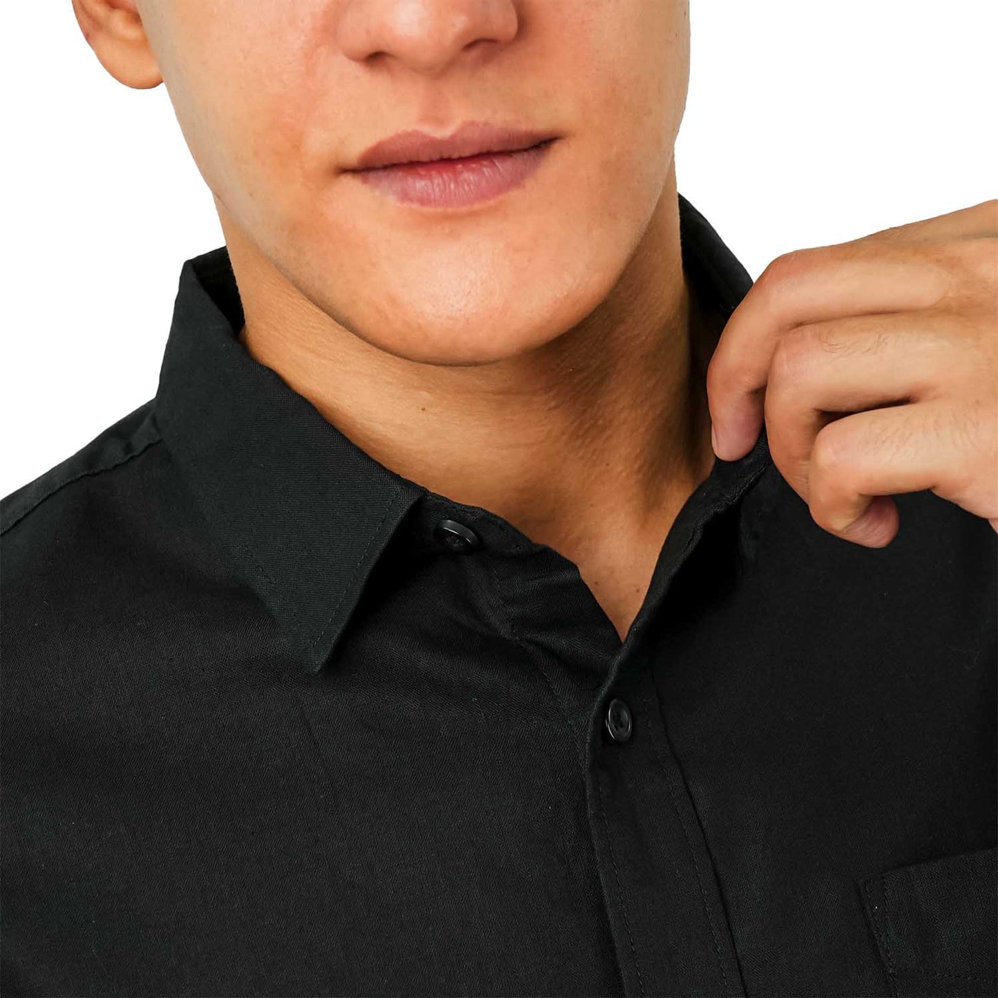 Men's Linen Cotton Poplin Shirt