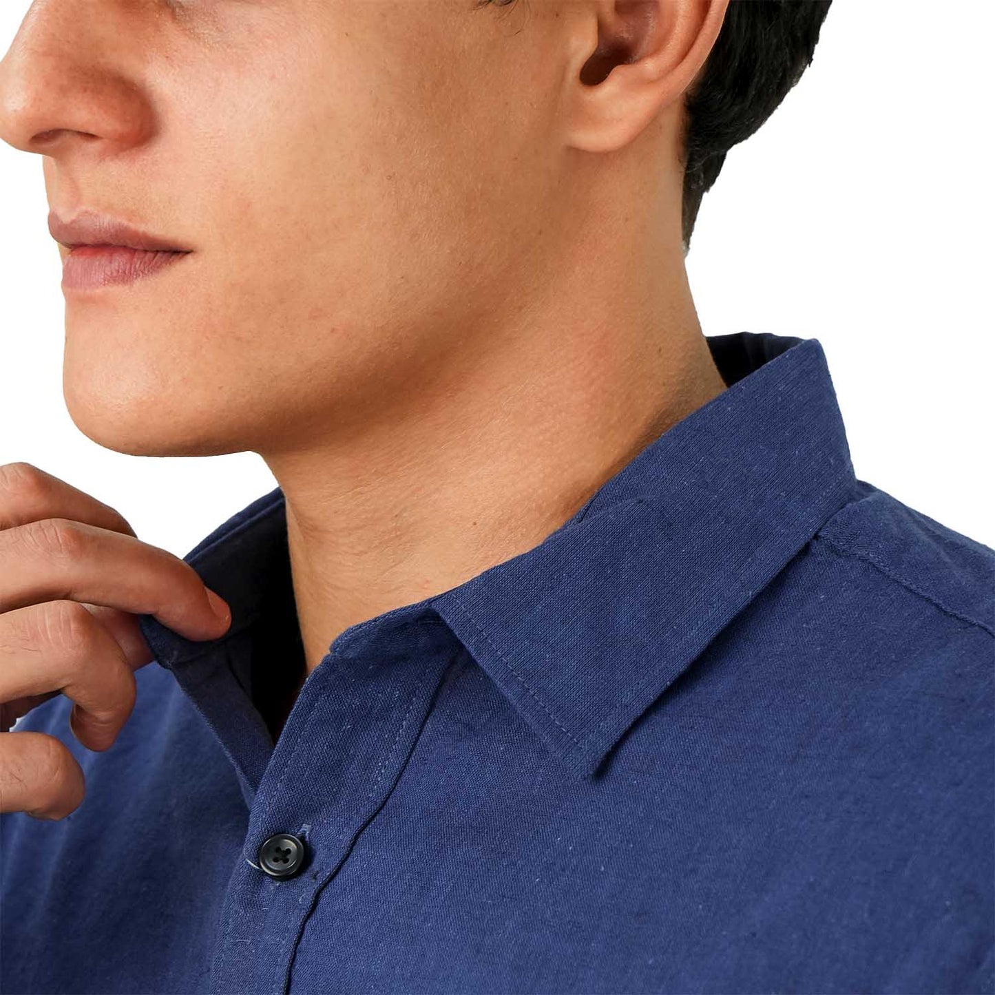 Men's Linen Cotton Poplin Shirt