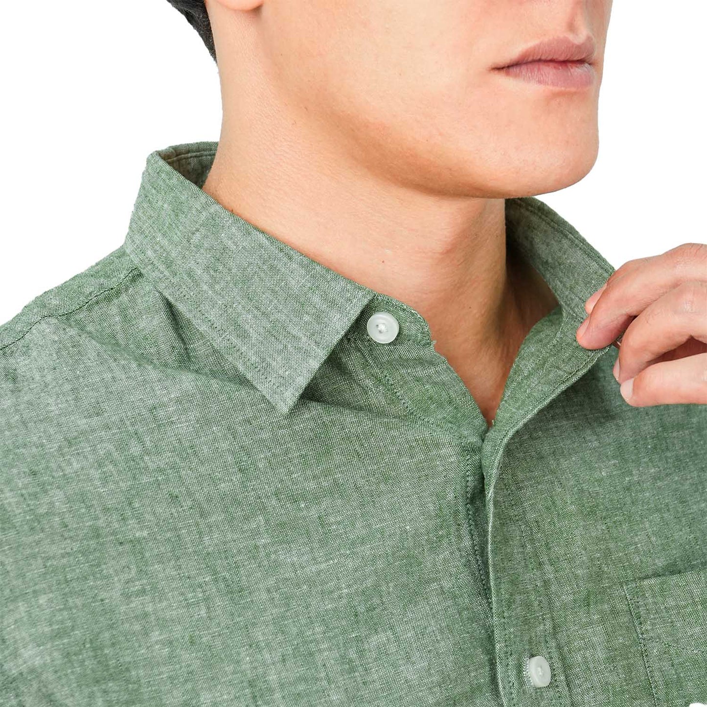 Men's Linen Cotton Poplin Shirt