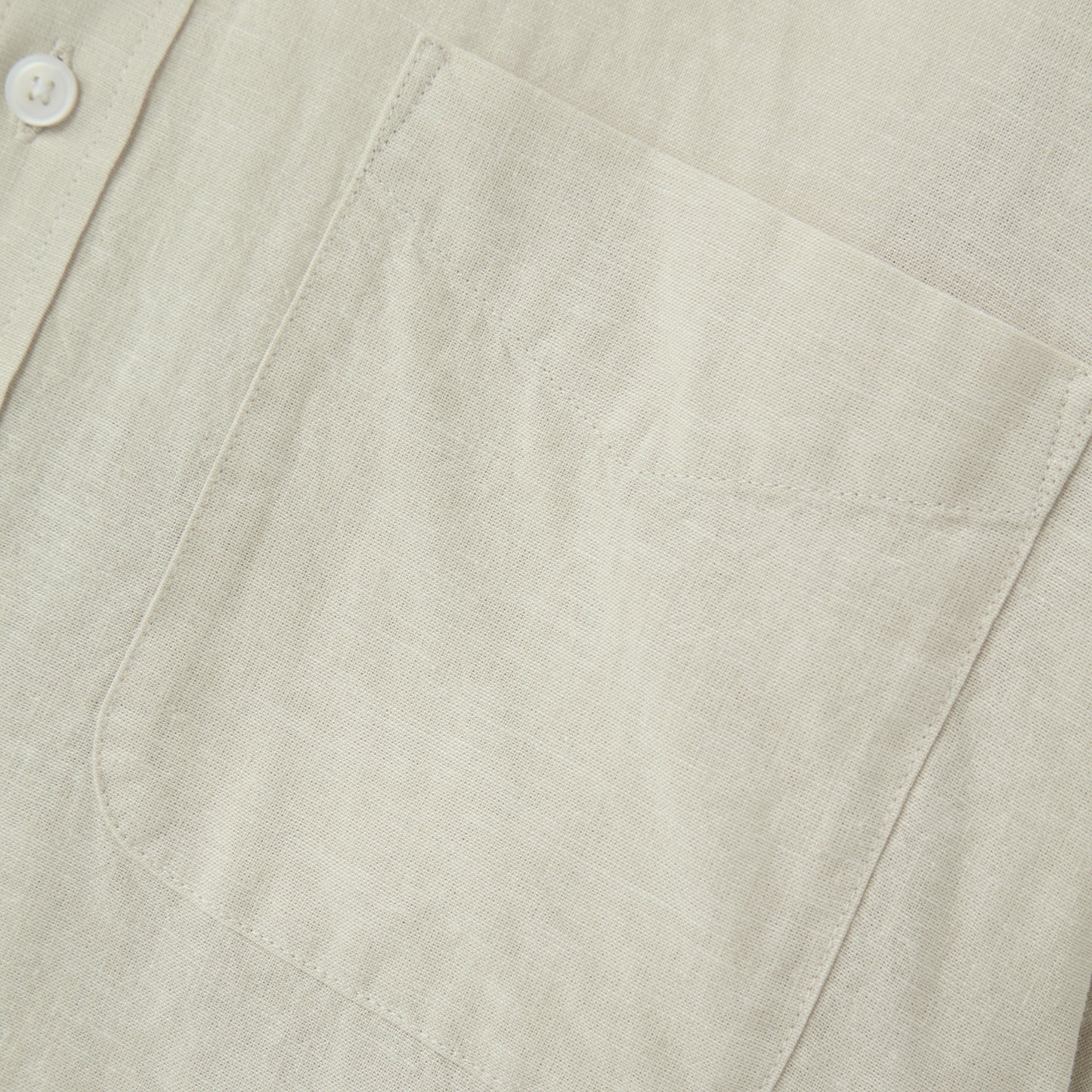 Men's Linen Cotton Poplin Short Sleeve Shirt