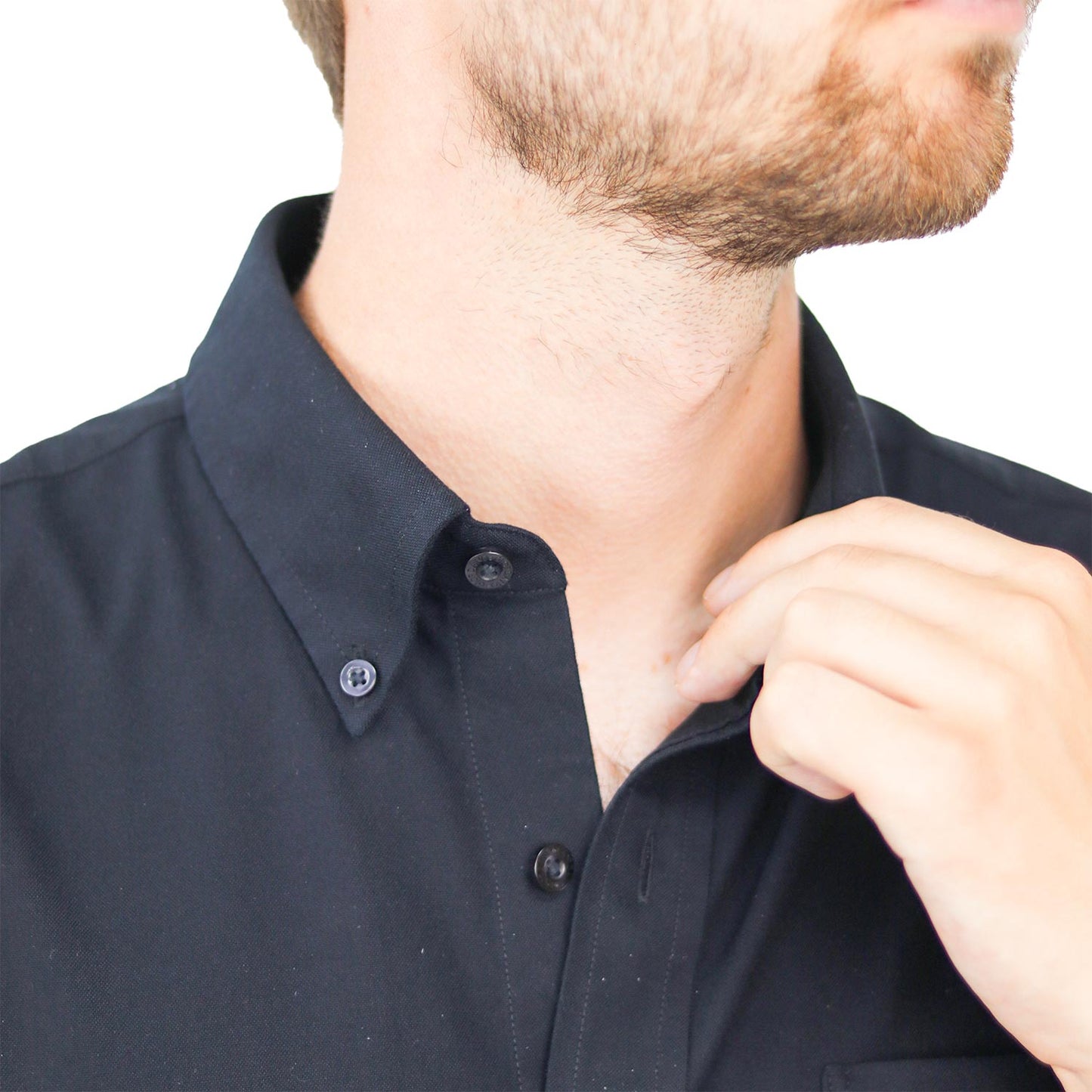 Men's Wrinkle Free Cotton Oxford Short Sleeve Shirt