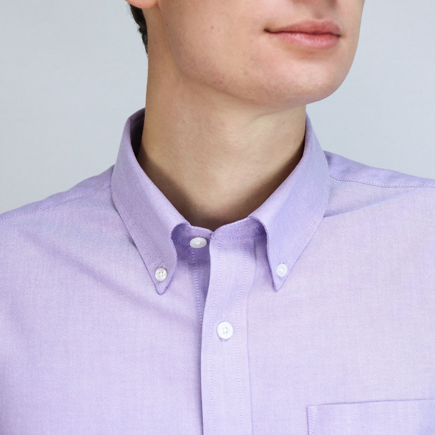 Men's Wrinkle Free Cotton Oxford Short Sleeve Shirt