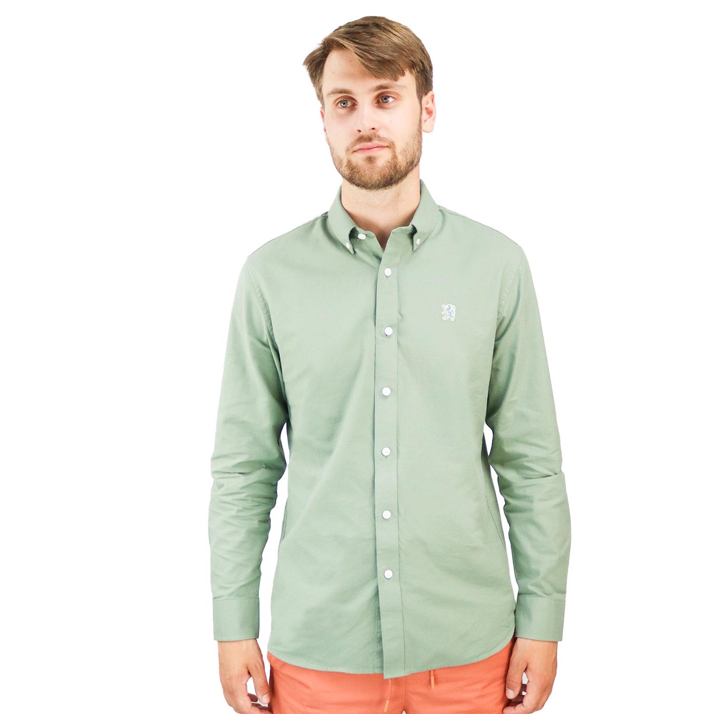 Men's Wrinkle Free Cotton Oxford Short Sleeve Shirt