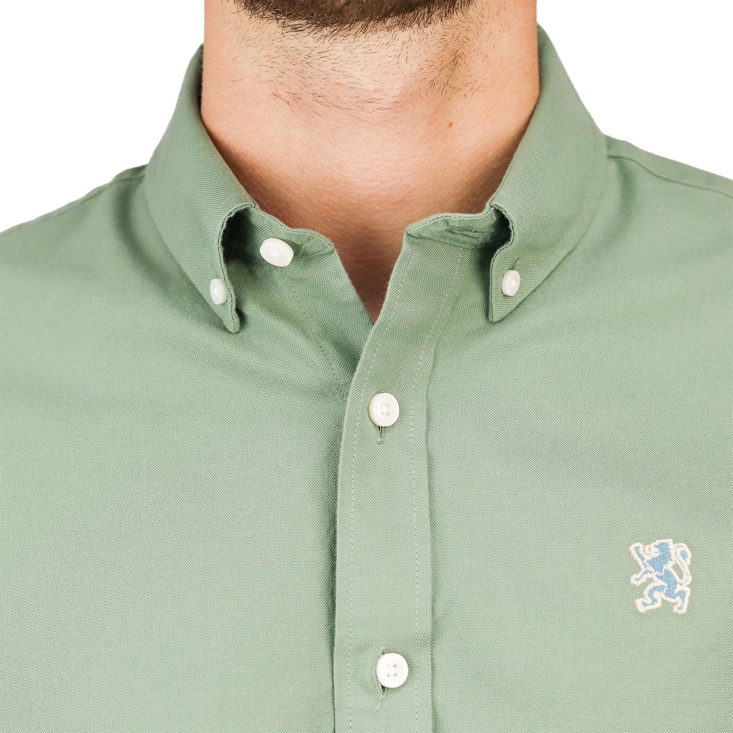 Men's Wrinkle Free Cotton Oxford Short Sleeve Shirt