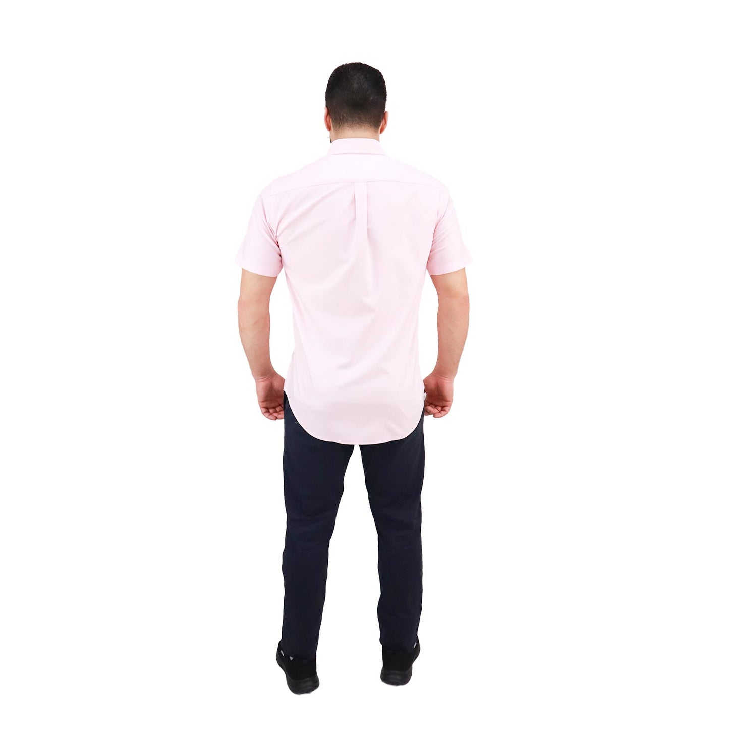 Men's Wrinkle Free Cotton Oxford Short Sleeve Shirt