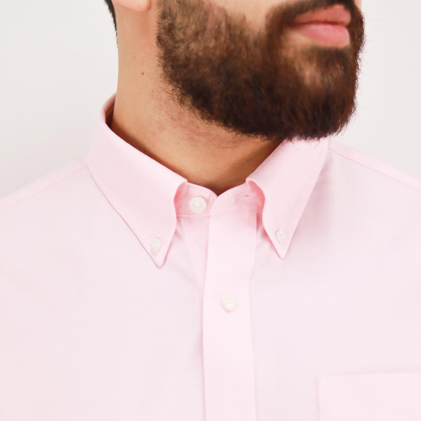 Men's Wrinkle Free Cotton Oxford Short Sleeve Shirt