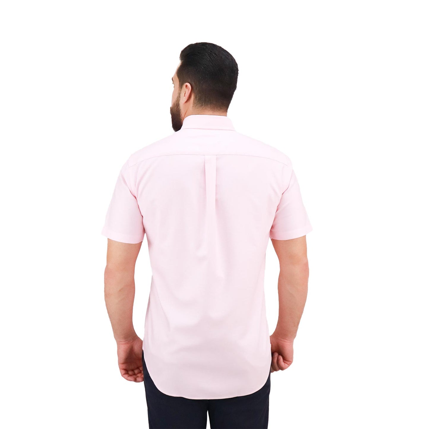 Men's Wrinkle Free Cotton Oxford Short Sleeve Shirt