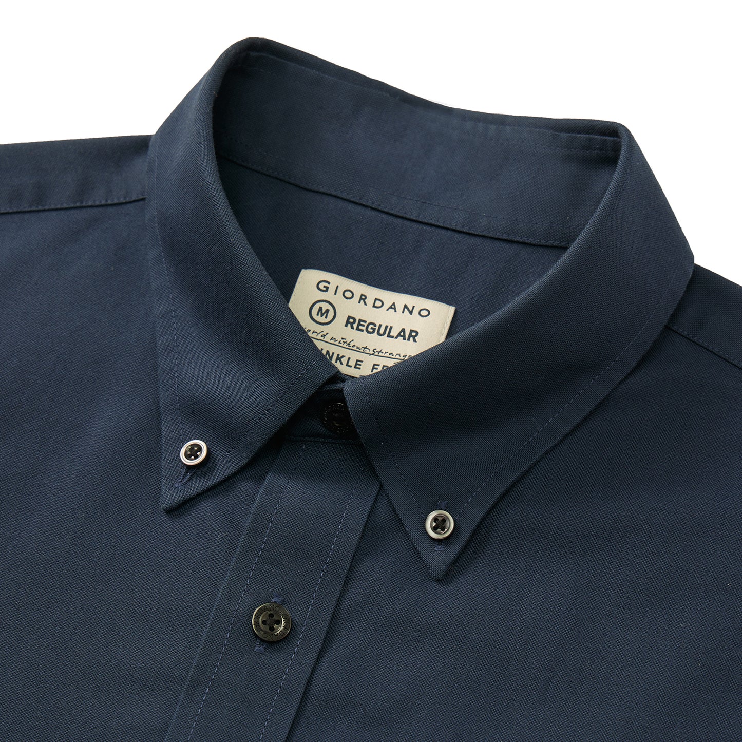 Men's Wrinkle Free Cotton Oxford Short Sleeve Shirt