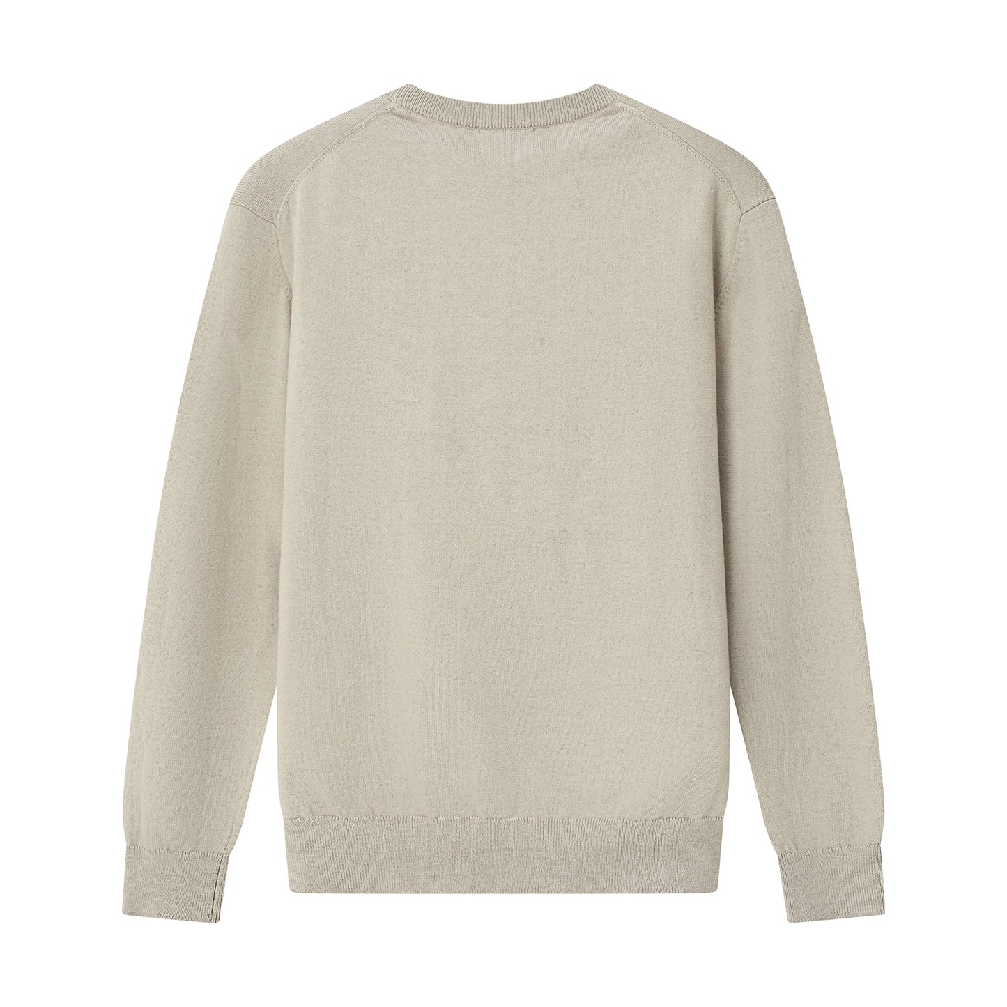 Men's Relaxed Fit Crew Neck Wool Blend Pullover