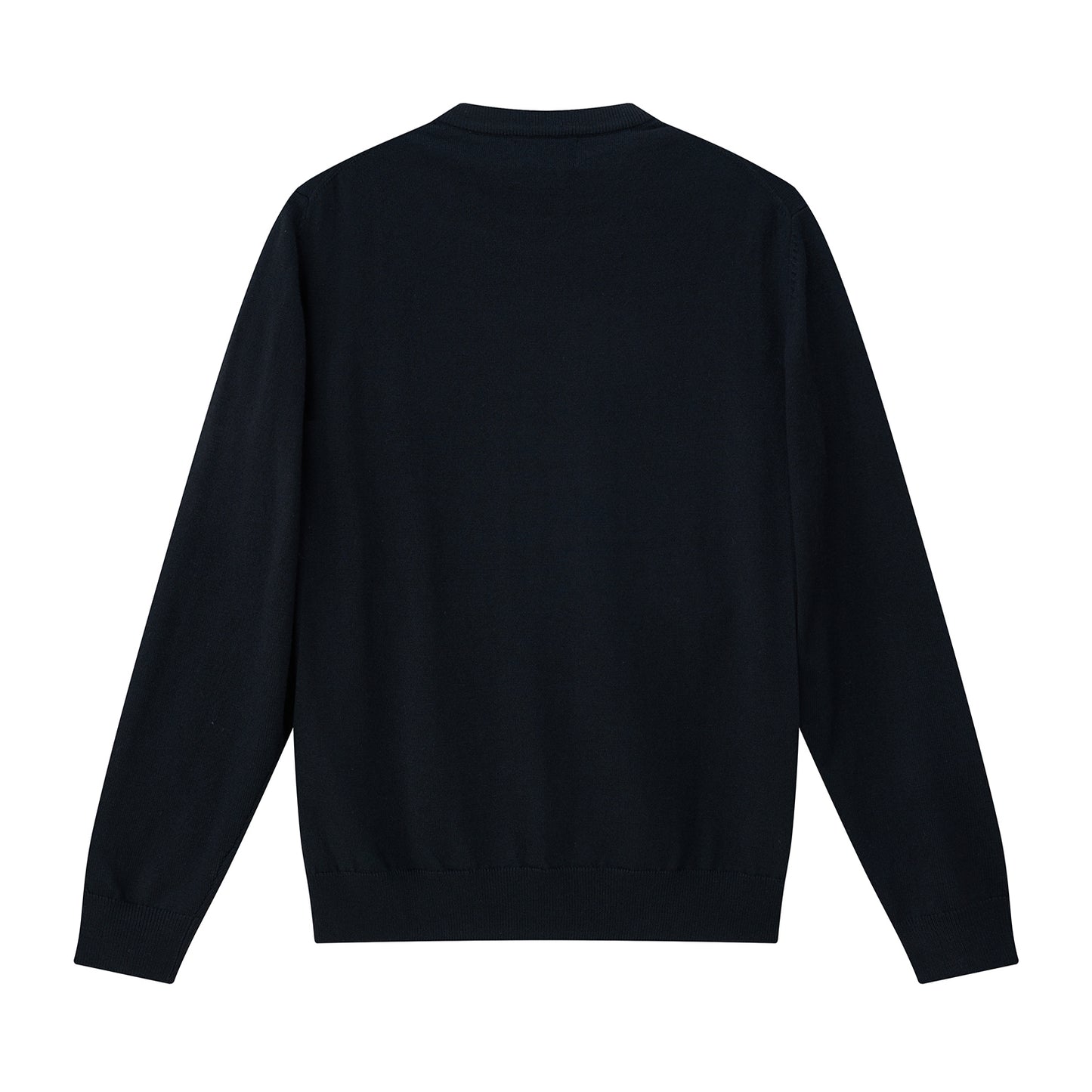 Men's Relaxed Fit Crew Neck Wool Blend Pullover