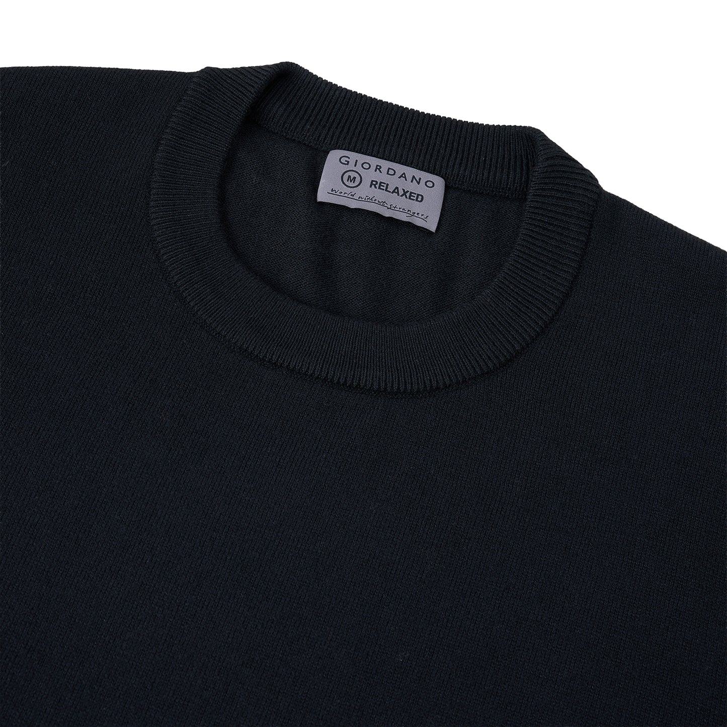 Men's Relaxed Fit Crew Neck Wool Blend Pullover