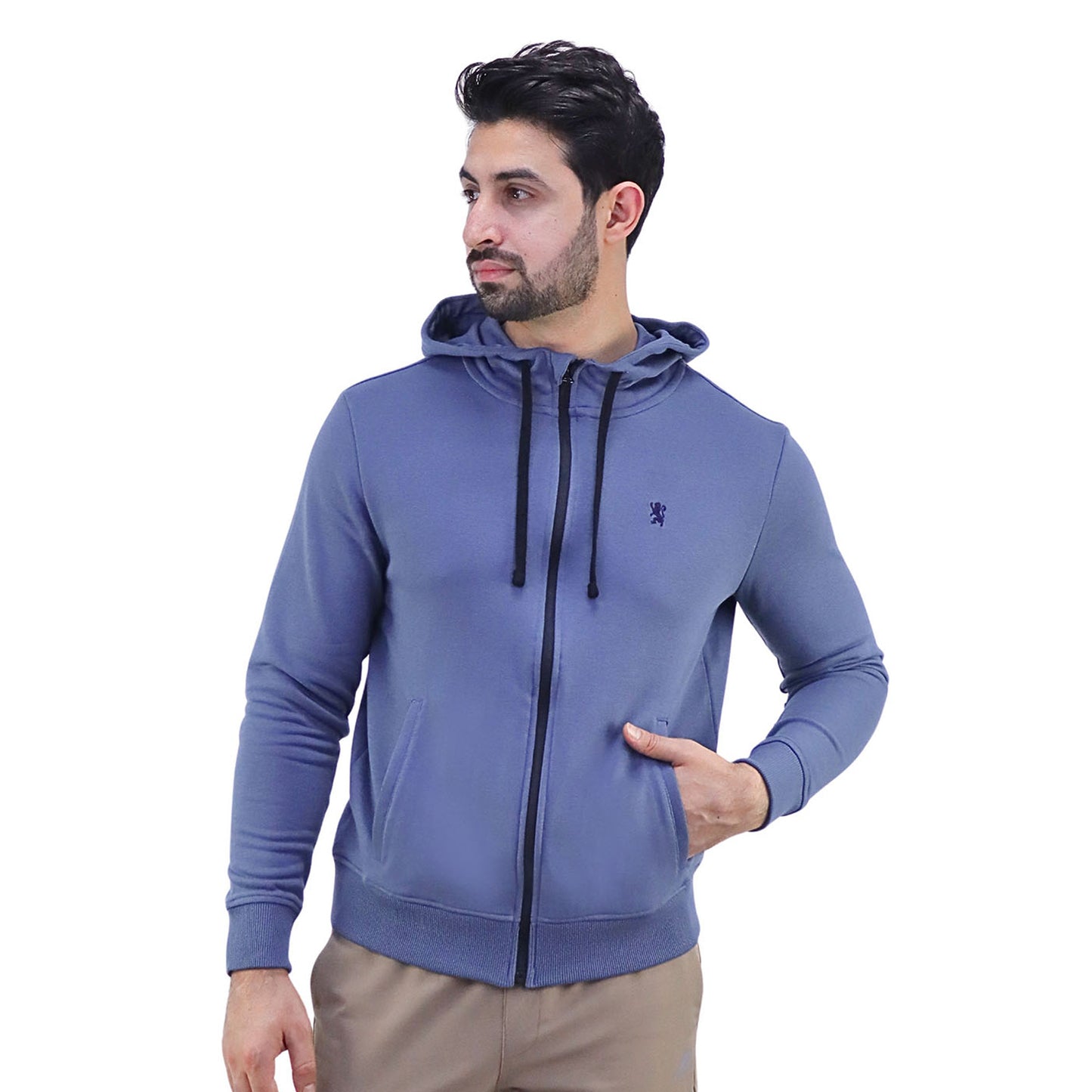 Giordano Men's Slim Fit Hoodie - Comfort & Style-Blue