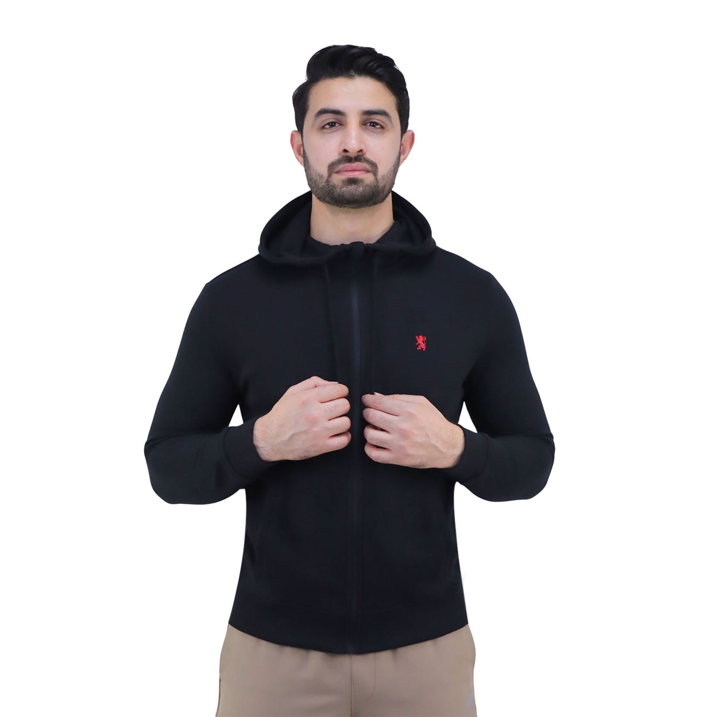 Giordano Men's Slim Fit Hoodie - Comfort & Style-Black