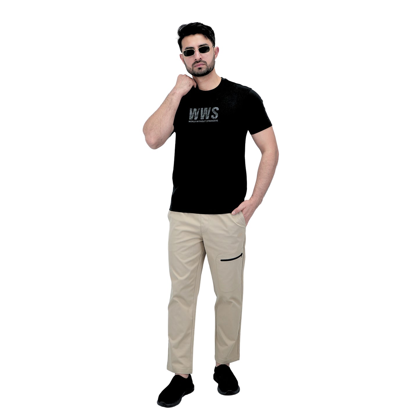 Men's Cotton Jersey Crewneck Short Sleeve Slim Fit Wws Print Tee