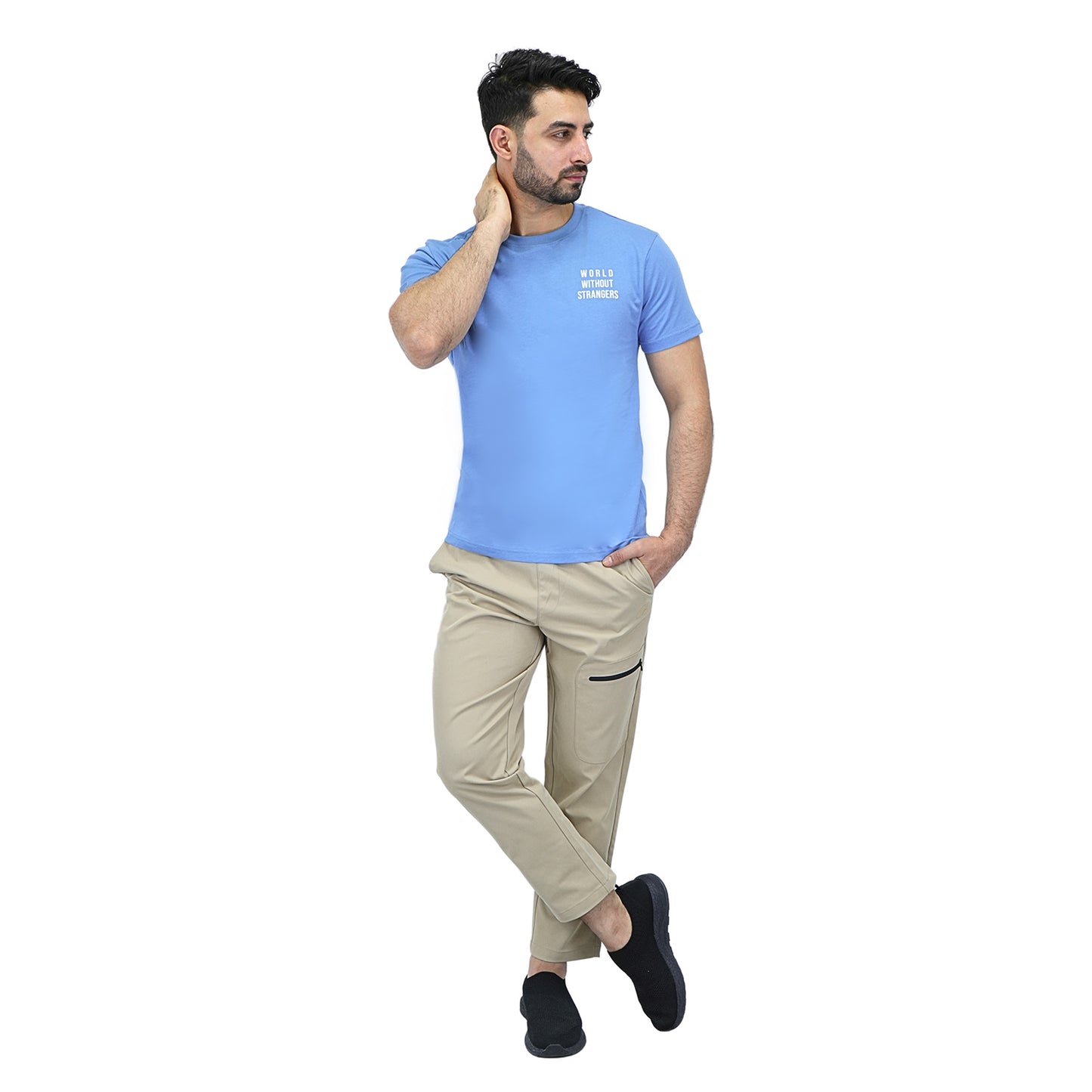 Men's Cotton Jersey Crewneck Short Sleeve Slim Fit Wws Print Tee
