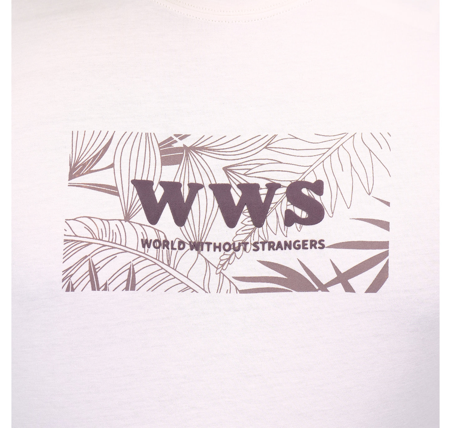 Men's Cotton Jersey Crewneck Short Sleeve Slim Fit Wws Print Tee