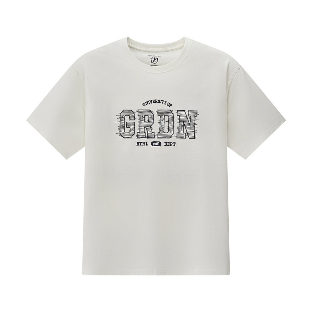 Men’S Relaxed Fit Cotton Jersey Crew Neck Print Tee