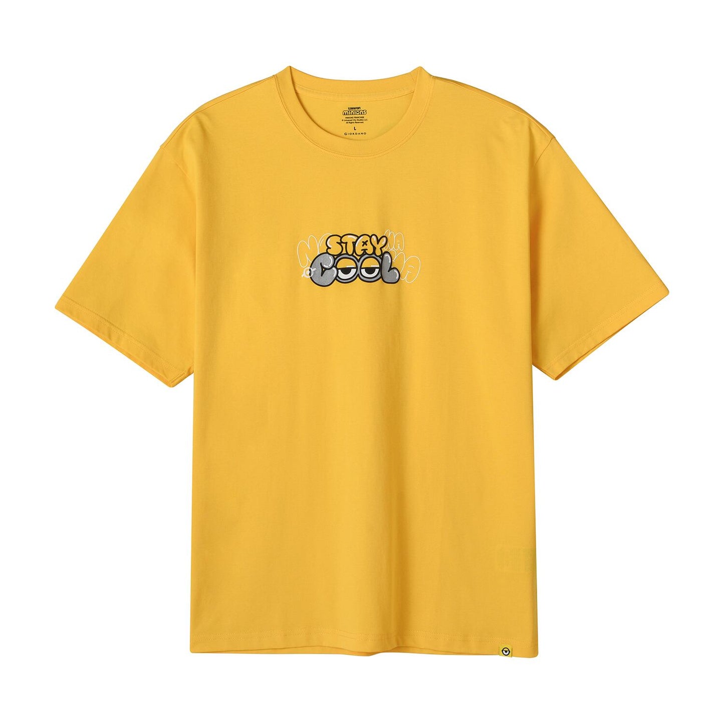 Men’S Relaxed Fit Cotton-Poly Crew Neck Print Tee | Minion Collection